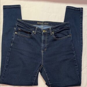 Michael Kors Selma Skinny High Rise Dark Wash Denim Jeans Women's Size 8 Stretch